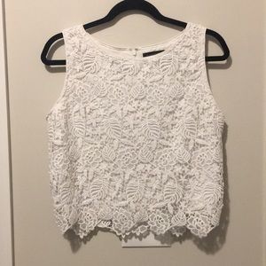 Banana Republic White Lace top